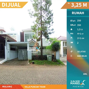 Dijual Rumah Bagus Ada Private Pool di Villa Puncak Tidar Malang