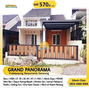 DIJUAL Rumah Baru Cluster Grand Panorama Pudakpayung Banyumanik Semrng