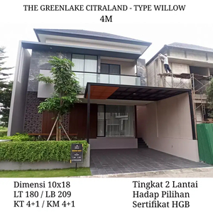 Dijual Rumah Citraland Greenlake Wiyung 2 Lantai Mewah Baru Tipe Wilow