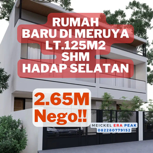 DIJUAL Rumah di Meruya, lt.125m2, SHM, Hadap Selatan