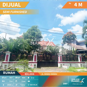 Dijual Rumah Luas Terawat di Danau dana Sawojajar 1 Malang