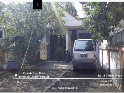 Dijual Rumah Siap Huni Daerah Menteng SHM