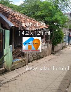 Dijual tanah di Cipadu dkt ciledug meruya utara kebun jeruk palmerah