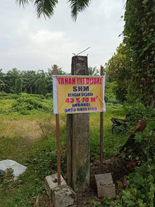 Dijual tanah kosong/Ladang/Kebun