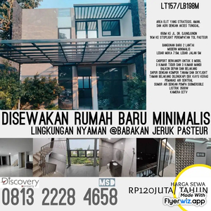 Disewakan rumah minimalis - Asri & Nyaman