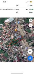 Disewakan tanah 2400m2 km 14 tanah mas pinggir jalan raya 60 jt