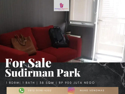 For Sale Apartement Sudirman Park 1BR Full Furnished Lantai Rendah