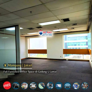 Full Furnished Office Space di Gedung 5 Lantai area mampang jaksel