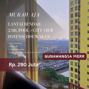 Harga Kosongan Dapat Full Furnished Tipe 2BR di Gunawangsa Merr