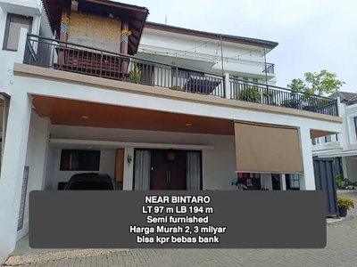 HARGA MURAH.Rumah dlm komplek di Bintaro dkt stasiun jurang mangu