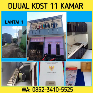 JUAL KOST 11 KAMAR SHM KOTA MALANG PLUS PERABOTAN