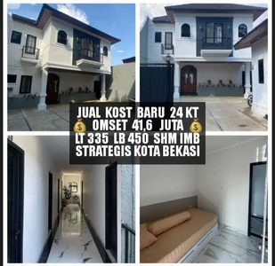 JUAL KOS KOST KOSAN BARU 24 KAMAR DI JATISAMPURNA KOTA BEKASI