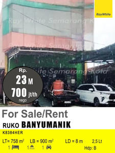 JUAL RUKO DI JL.SETIA BUDI,BANYUMANIK,SEMARANG