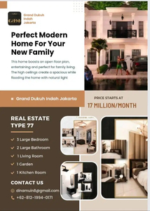 Jual Rumah Premium Hanya Dengan Harga 17 juta/bulan Akses Banyak Tol