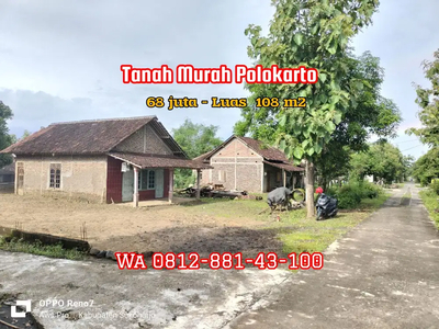 JUAL TANAH MURAH DI POLOKARTO SELATAN DI SUKOHARJO