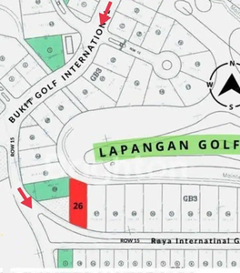 KAVLING GOLF VIEW CITRALAND DI BUKIT GOLF INTERNATIONAL SAMPING TAMAN