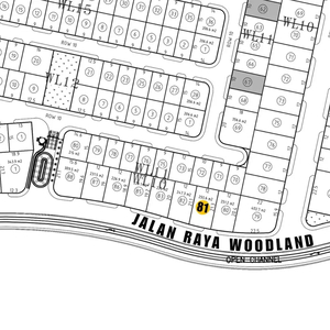 KAVLING RAYA WOODLAND CITRALAND LOKASI DI RAYA LUAR CLUSTER UTAMA