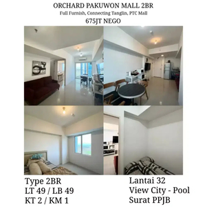 MURAH! Dijual Apartemen Orchard Tanglin Pakuwon Mall PTC 2BR Siap Huni