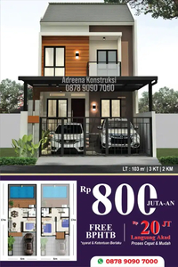 PROMO DP 0% Rumah Konsep Jepang Aman & Nyaman