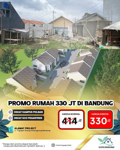 Promo Rumah 300 Jutaan di Cigugur Dekat Univ Polban