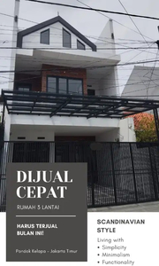 RUMAH BARU 3LANTAI SIAP HUNI PONDOK KELAPA