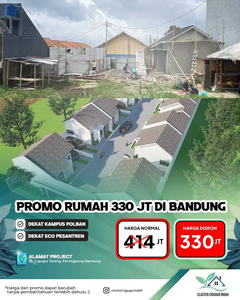 Rumah Cocok Buat Para Millenial Cuma 300 Jutaan aja di Cigugur Ciwarug