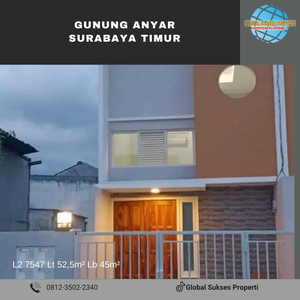 Rumah Minimalis Keren Siap Huni Row Jalan Lebar Di Surabaya Timur
