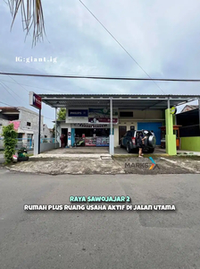 Rumah Plus Ruang Usaha Aktif di Jalan Utama Sawojajar 2 Pakis Malang