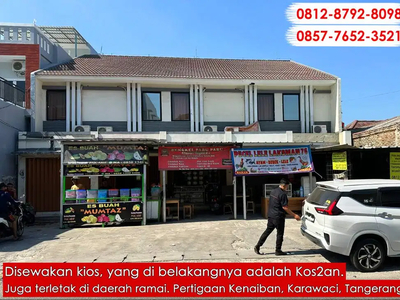 Sewa Kios / Ruko 4x4 di lokasi ramai. Cimone Karawaci, Tangerang.