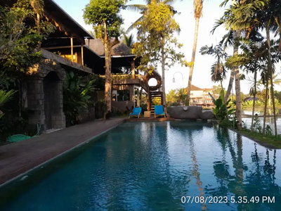 Vila ubud dengan 2 private pool dijual cepat aset lelang