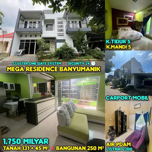 DI JUAL RUMAH CLUSTER MEGA RESIDENCE BANYUMANIK SEMARANG