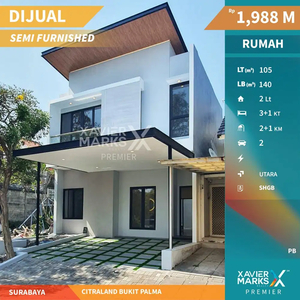 Dijual Rumah Baru Modern 2 Lantai di Citraland Bukit Palma Surabaya