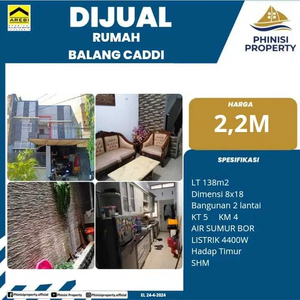 DIJUAL RUMAH DI BALANG CADDI