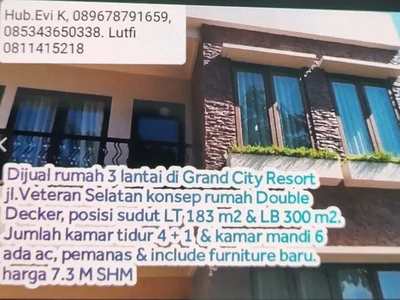 Dijual Rumah Mewah di Grand City Resort Makassar