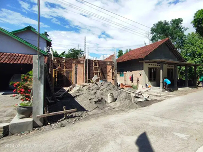 Dijual rumah minimalis proses bangun dkat taman benteng mataram pleret