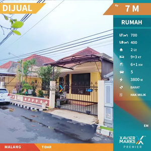 Dijual Rumah terawat dekat sekolah dan kampus di Tidar Malang Kota