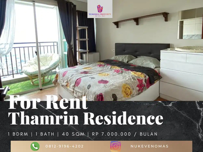 Disewakan Apartement Thamrin Residence 1 BR Furnished Bagus Tower B