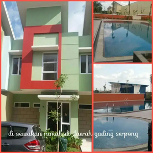 Disewakan rumah gading serpong cluster arcadia labella village