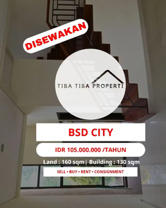 DISEWAKAN
RUMAH DI GREENWICH PARK BSD CITY, TANGERANG