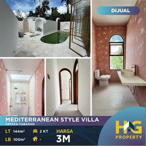 For Sale Villa With Modern Mediterranean Style Villa in Cepaka-Tabanan