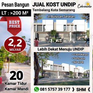 JUAL KOST 20KT+20KM 2,2MILYAR DEKAT UNDIP TEMBALANG