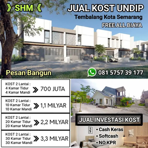 JUAL KOST 30 KAMAR 3,3MILYAR UNDIP TEMBALANG