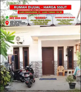 Jual Murah 1 Unit Rumah - L tanah 192