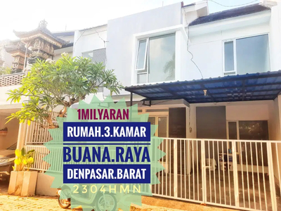 Jual Rumah 3 kamar cluster Buana Raya Denpasar Barat Bali