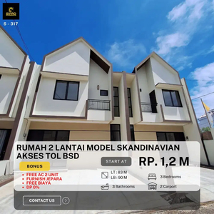 JUAL Rumah Skandinavian 2 Lantai Pamulang