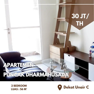 Luas 56 m² ‼️Termurah 30 Juta/th Apartemen Puncak Dharmahusada