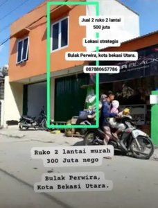 Ruko 2 lantai harga 1 lantai murah 250 juta aja