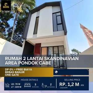 Rumah Milenial Tanah Lega Dp 0 Free Biaya dekat Lebak Bulus