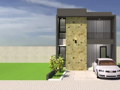 Rumah Modern konsep Mezanine dan Balkon dekat dengan Kawasan EJIP