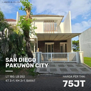 Rumah San Diego Pakuwon City MINIMALIS SIAP HUNI AKSES PEMBANTU utka
